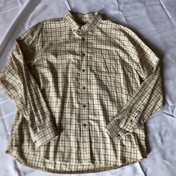 LL Bean Plaid Button Up Casual Shirt - Picture 3 of 14